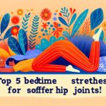 股関節を柔らかくする寝ながらできるストレッチを実践する「女性